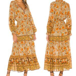 NWT Spell Floral Maxi Dress in Orange